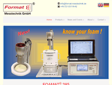 Tablet Screenshot of foamat.com